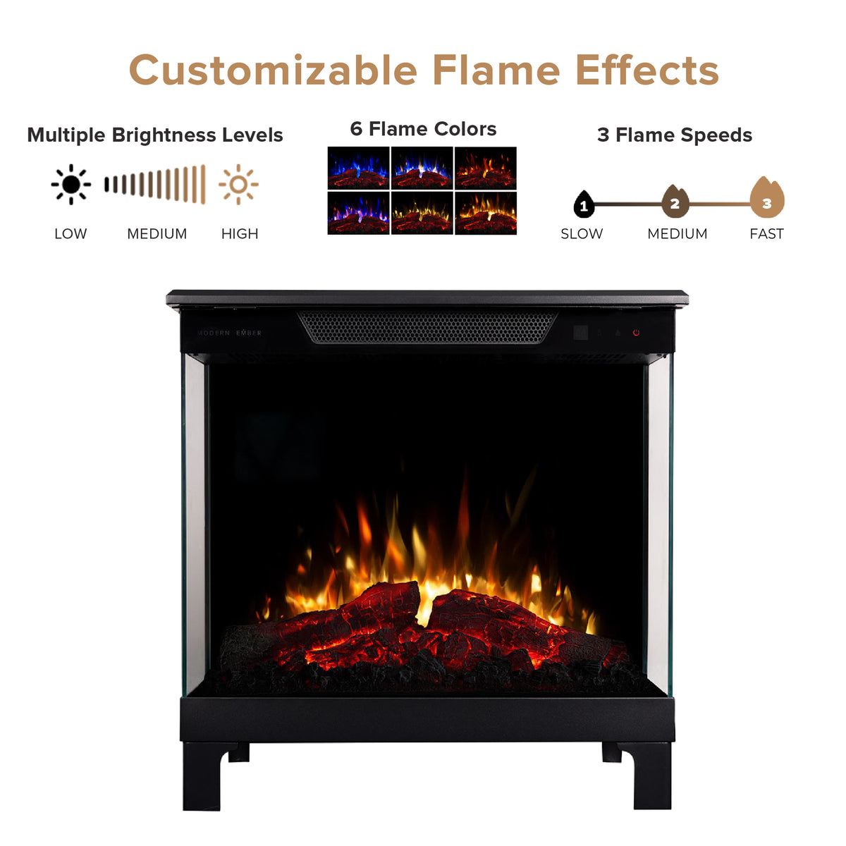 24" Skyline Smart 3-Sided Freestanding Electric Stove