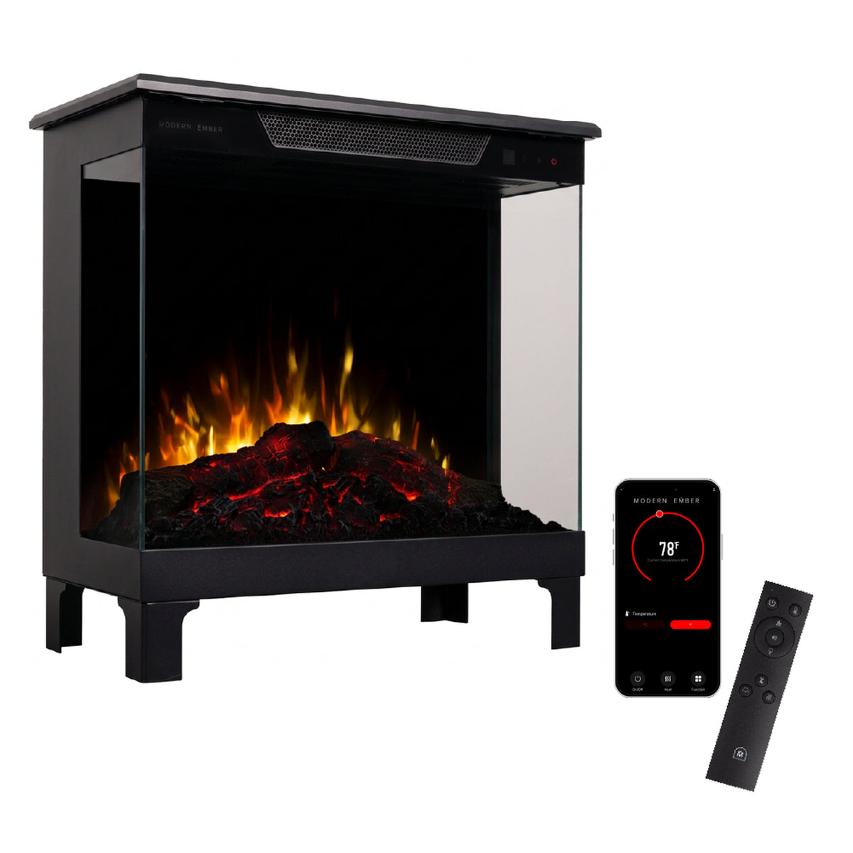 24" Skyline Smart 3-Sided Freestanding Electric Stove
