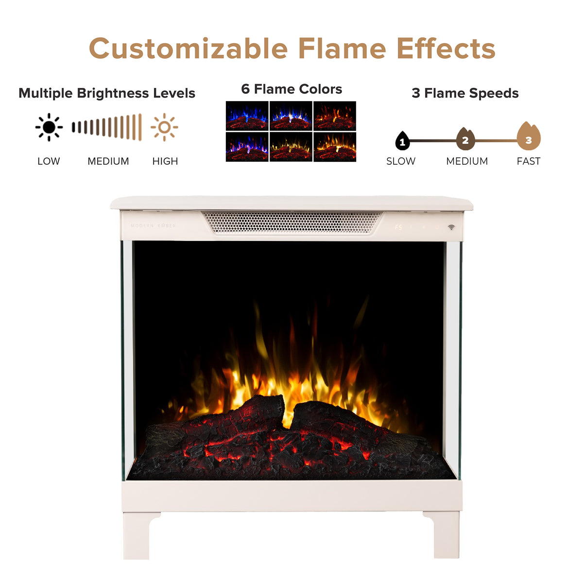 24" Skyline Smart 3-Sided Freestanding Electric Stove