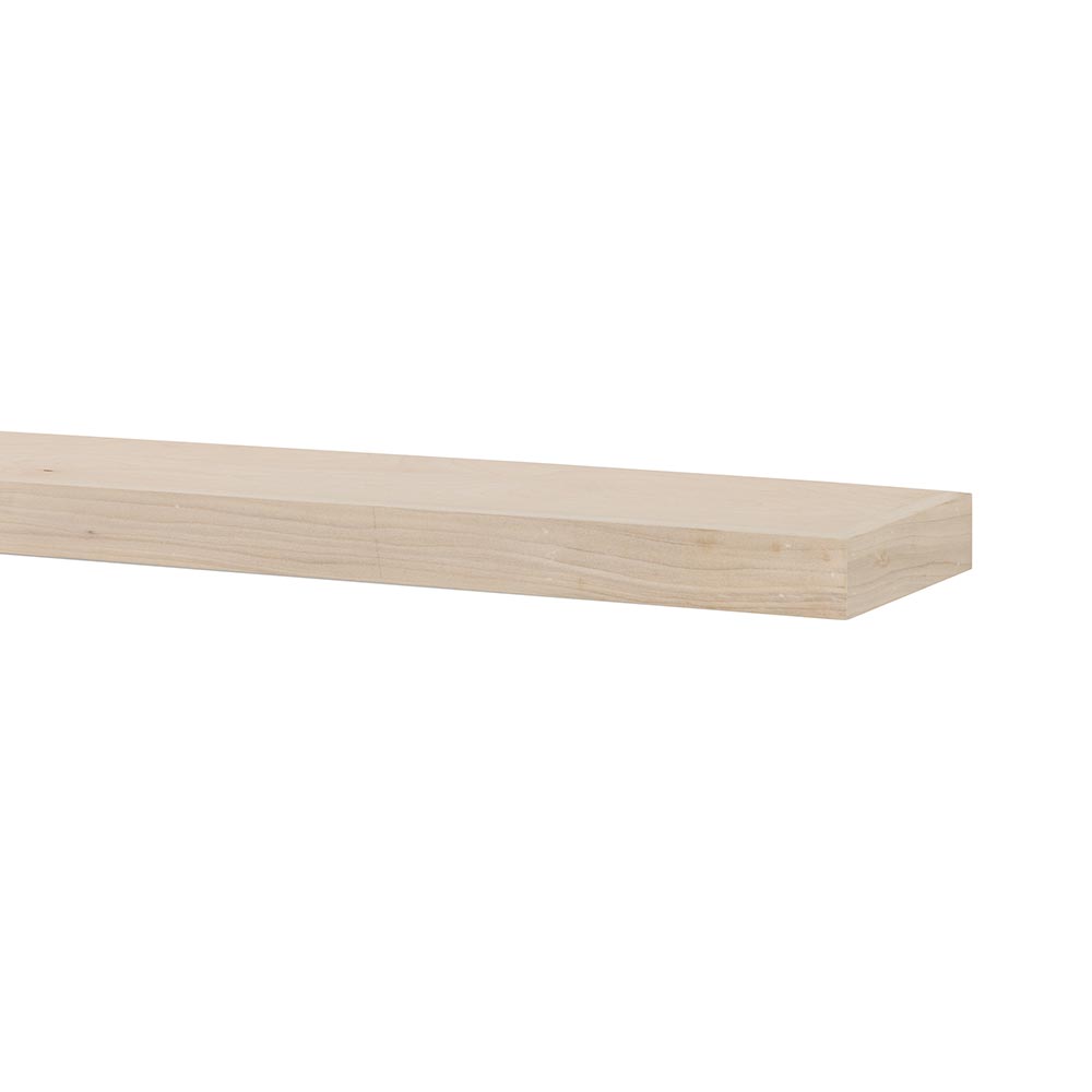 Alma 36-in Poplar Floating Wood Shelf - Unfinished