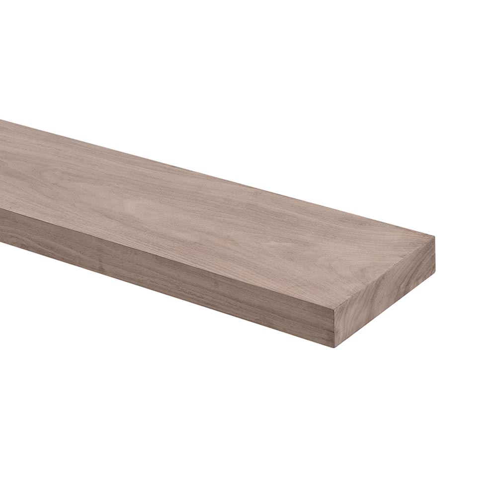 Alma 36-in Walnut Floating Shelf - Unfinished