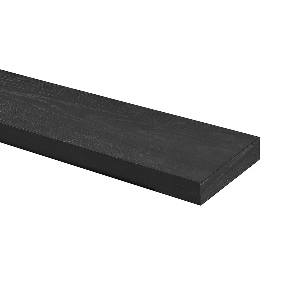 Alma 36-in White Oak Floating Shelf - Sable Stain