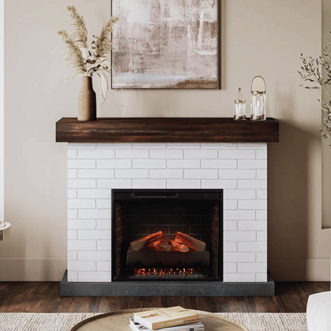 Jackson White Brick Mantel - CL-2301M-WB-28