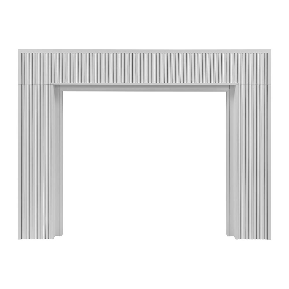 Hewitt 56x42 Wood Mantel - White Paint