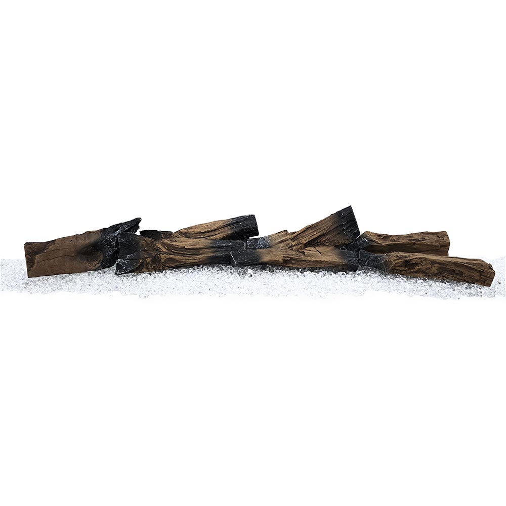 Rustic Log Accessory Kit for Modern Ember Skyline 50"-60” & Highmark 60”-72” - Logs and Crystals