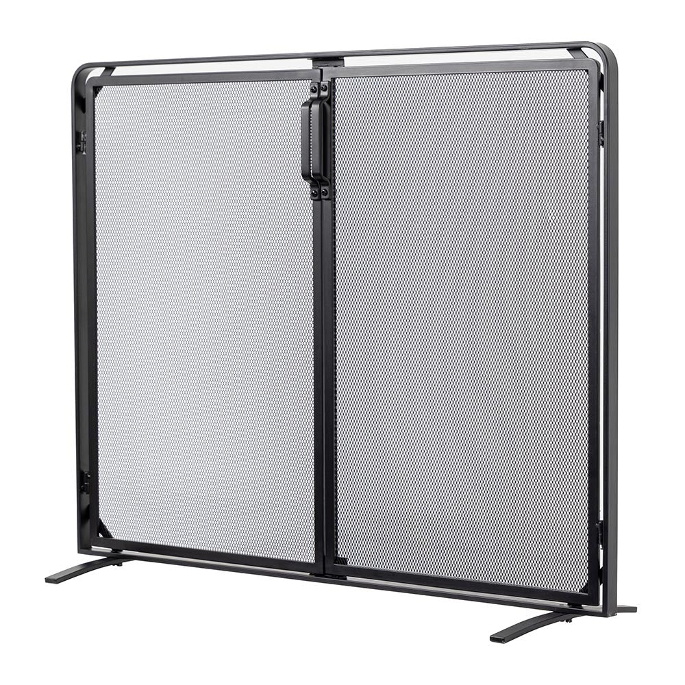 Aalto Fireplace Screen in Black S18091BK