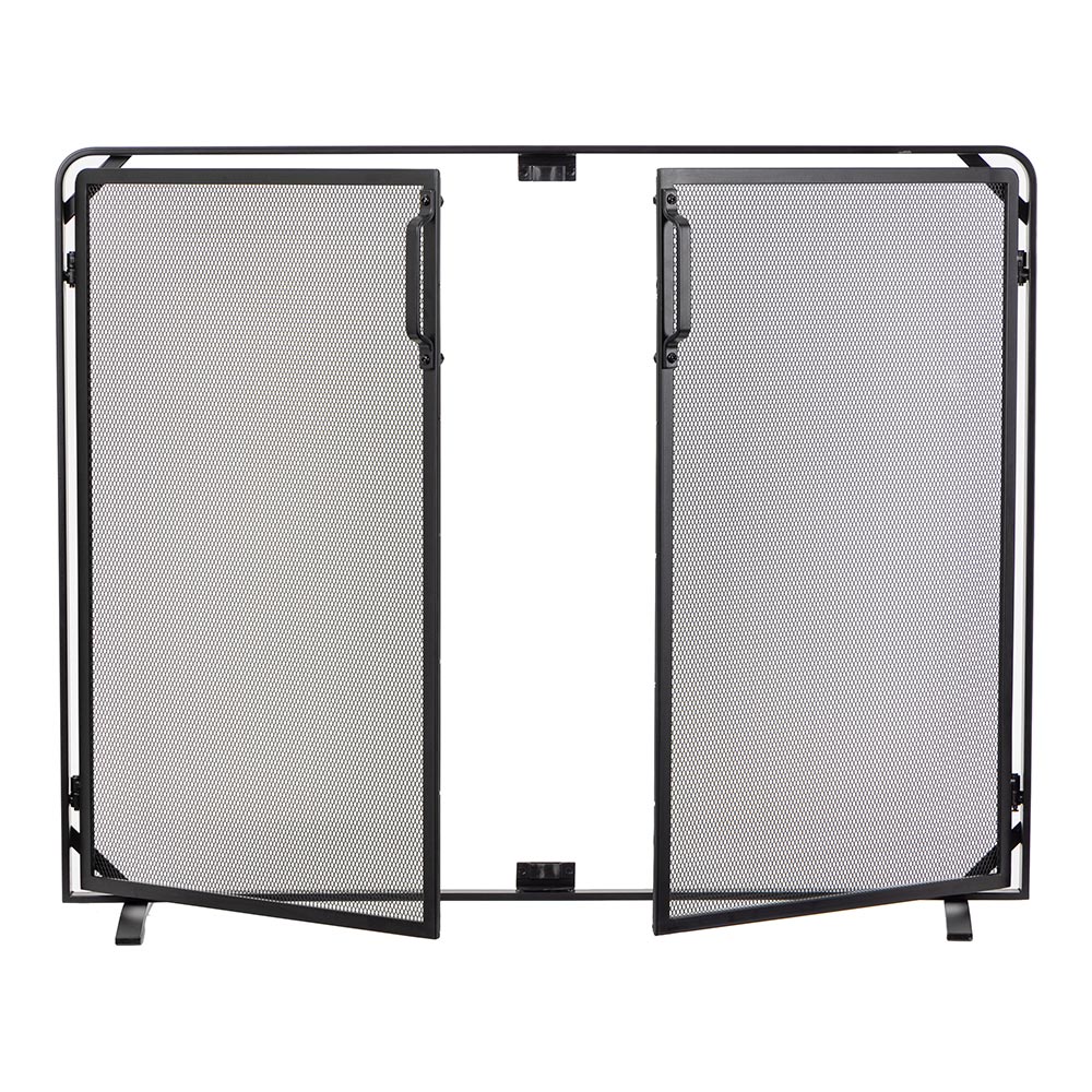 Aalto Fireplace Screen in Black S18091BK