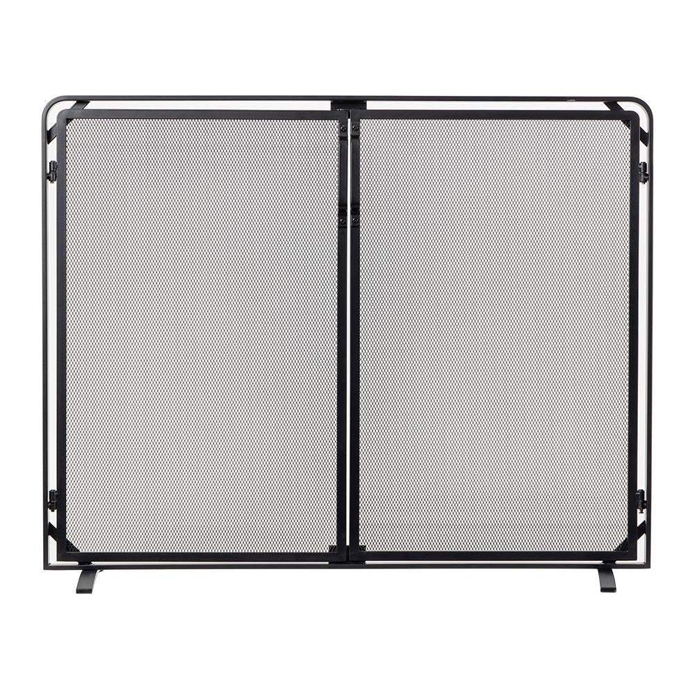 Aalto Fireplace Screen in Black S18091BK