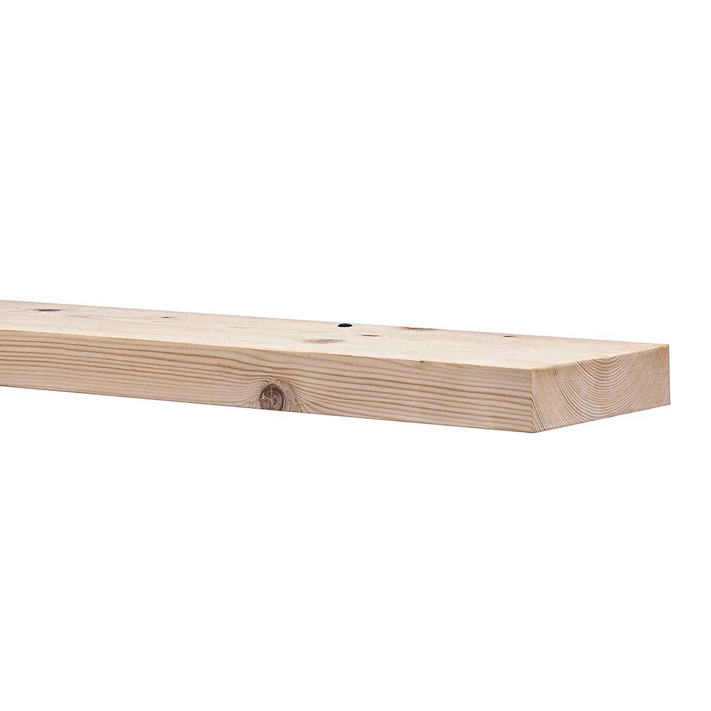 Alma 36-in Pine Floating Shelf - Unfinished
