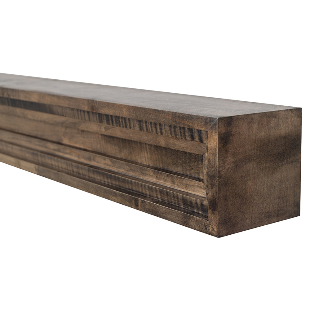 Benson Stacked Molding Shelf - Maple - Driftwood Stain