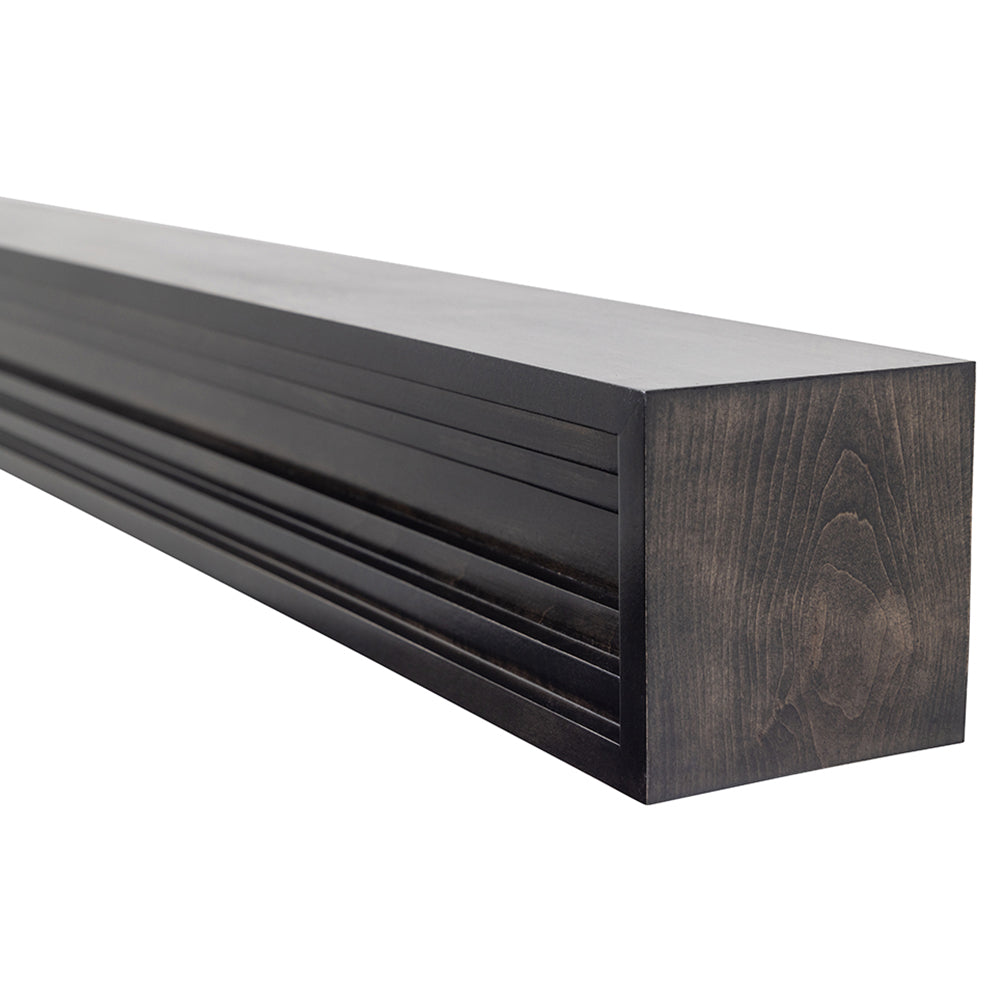 Benson Stacked Molding Shelf - Maple - Ebony Stain