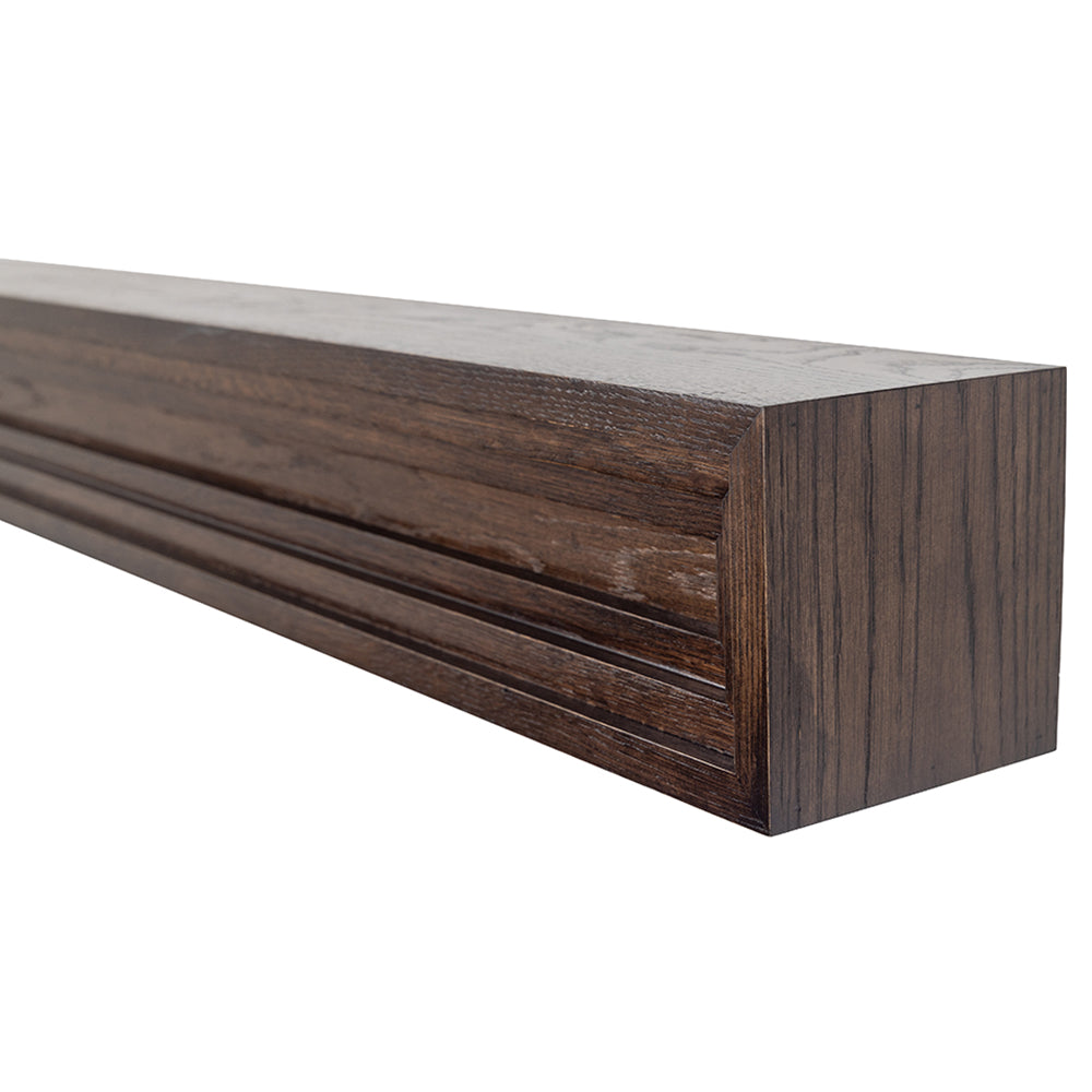 Benson Stacked Molding Shelf - White Oak - Umber Stain