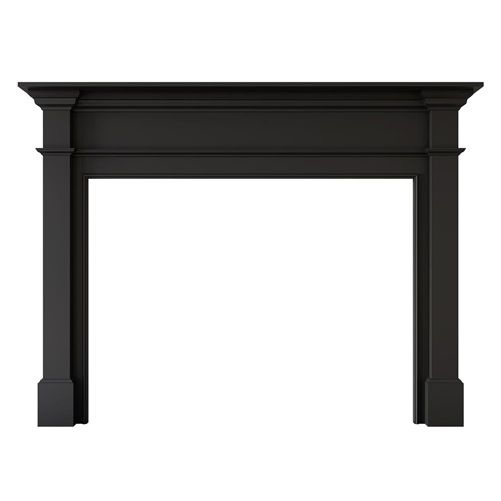 Lakeport Wood Mantel - Black Paint