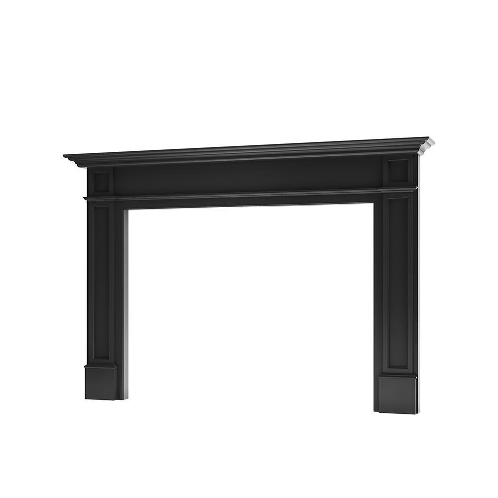 Lenwood Wood Mantel - Black Paint