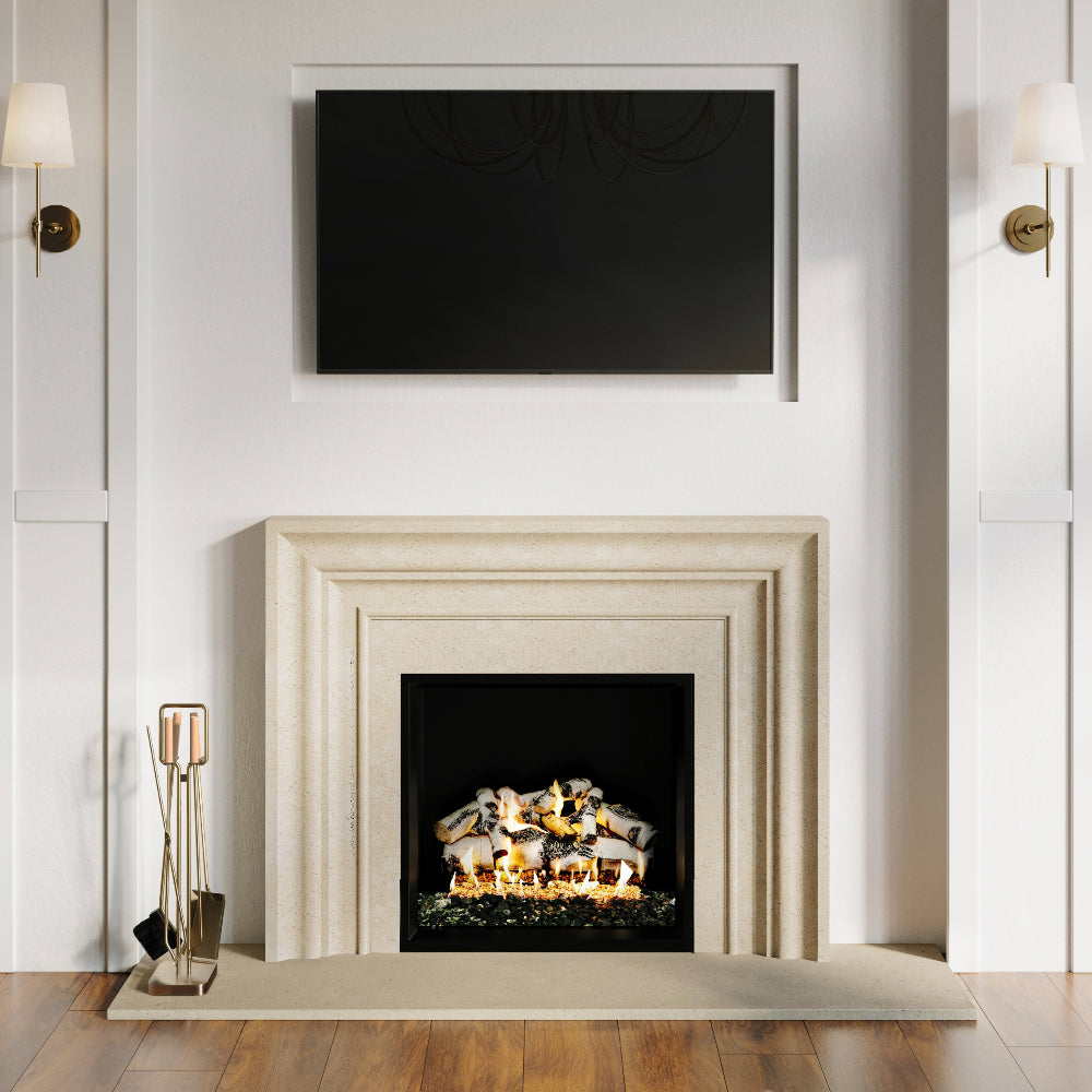 Levi Fireplace Tool Set in Aged Brass T56000AB