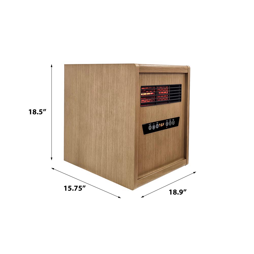 Modern Ember Infrared Heater in Light Oak ME-LTO-IFH