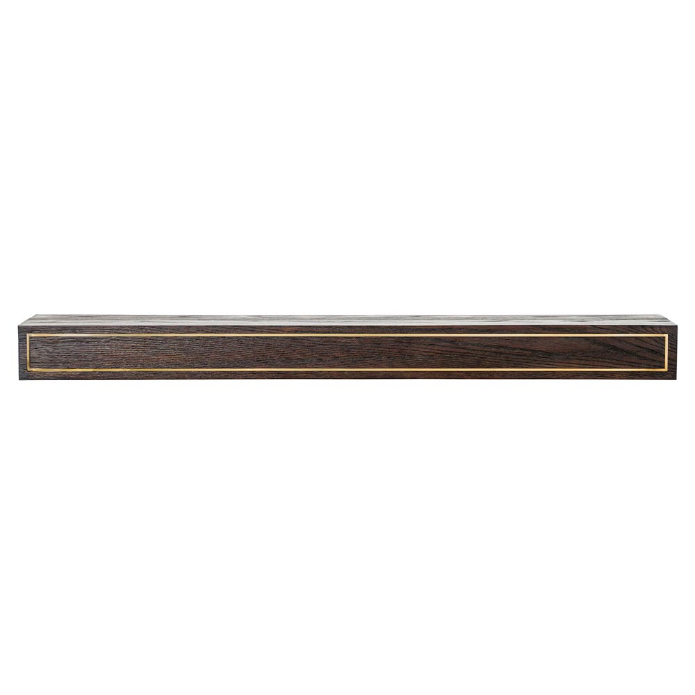 Oak Park Wood Mantel Shelf in Coffee Bean
