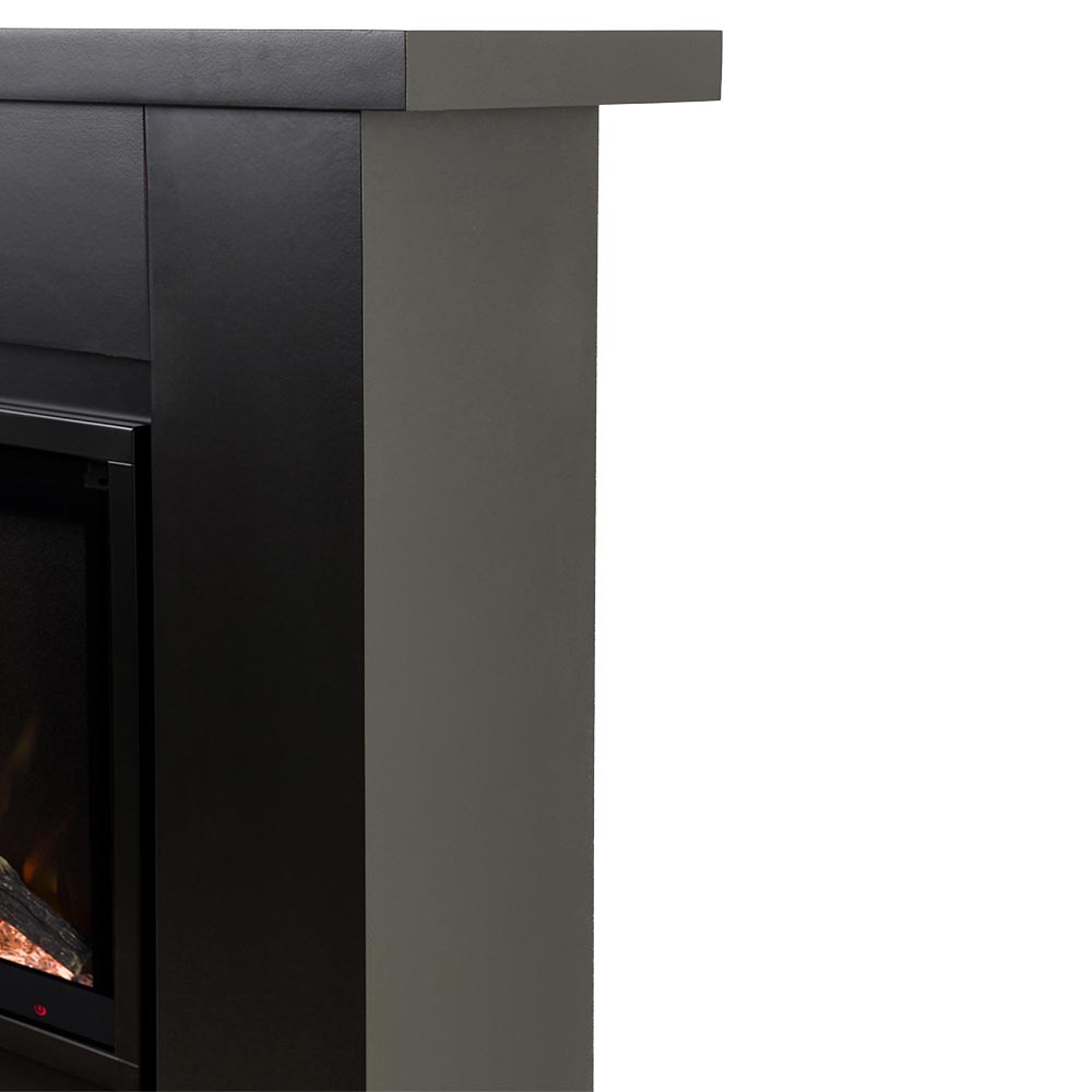Patton Black Linear Mantel Package PATTON-42-BLK Side Detail