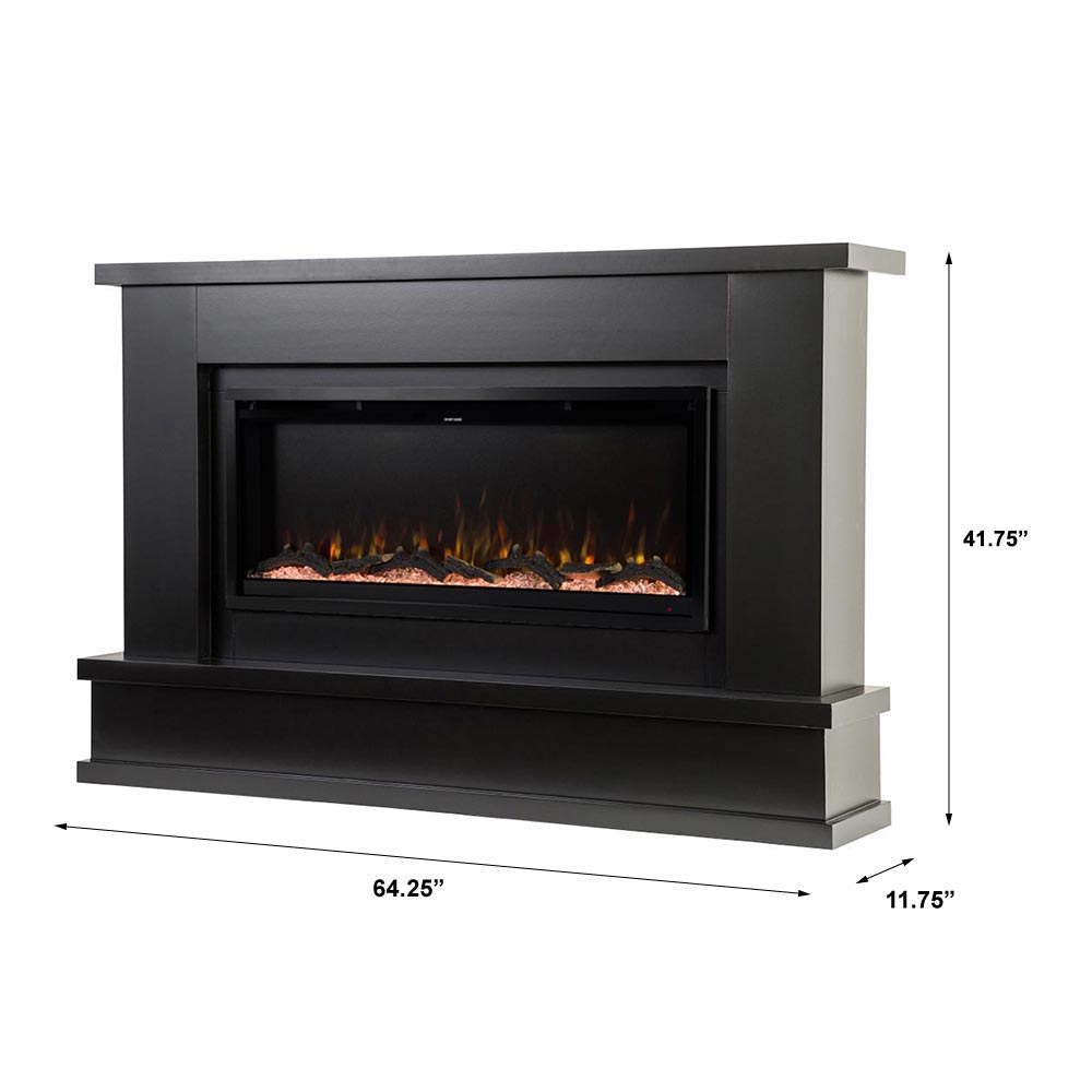 Patton Black Linear Mantel Package PATTON-42-BLK