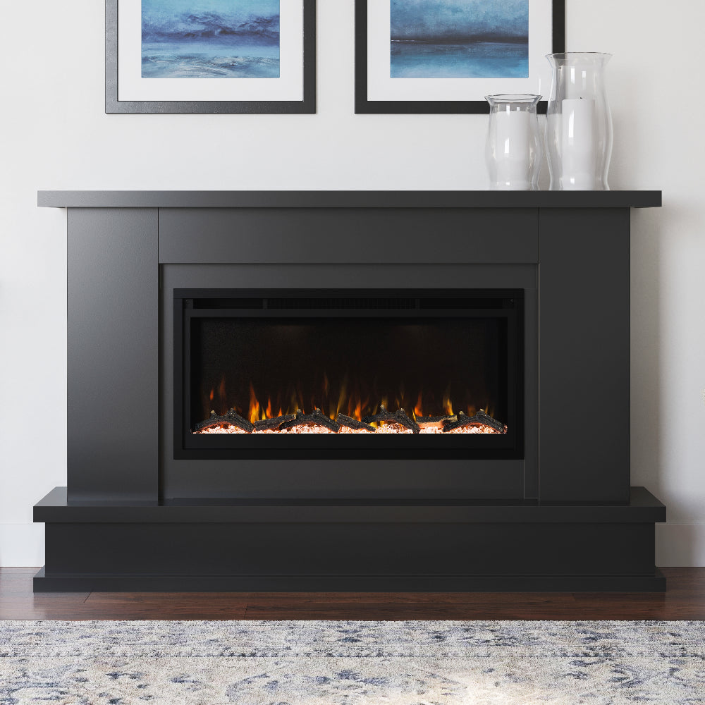 Patton Black Linear Mantel Package PATTON-42-BLK