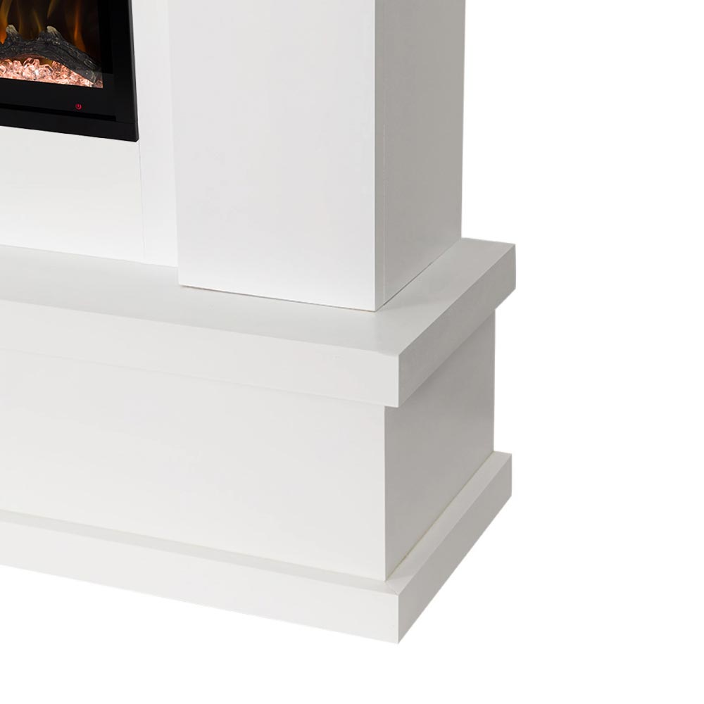 Patton White Linear Mantel Package PATTON-42-WHT Base Detail