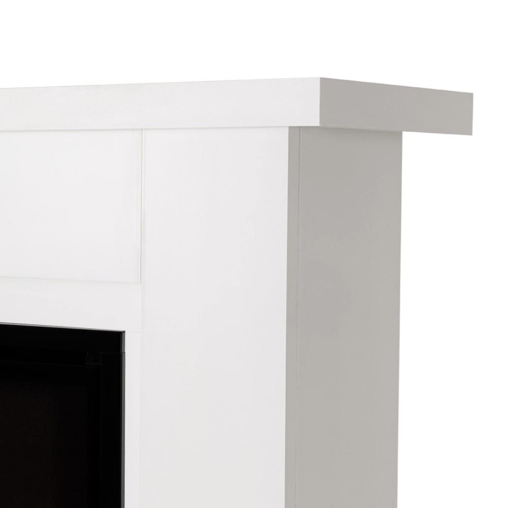 Patton White Linear Mantel Package PATTON-42-WHT Side Detail