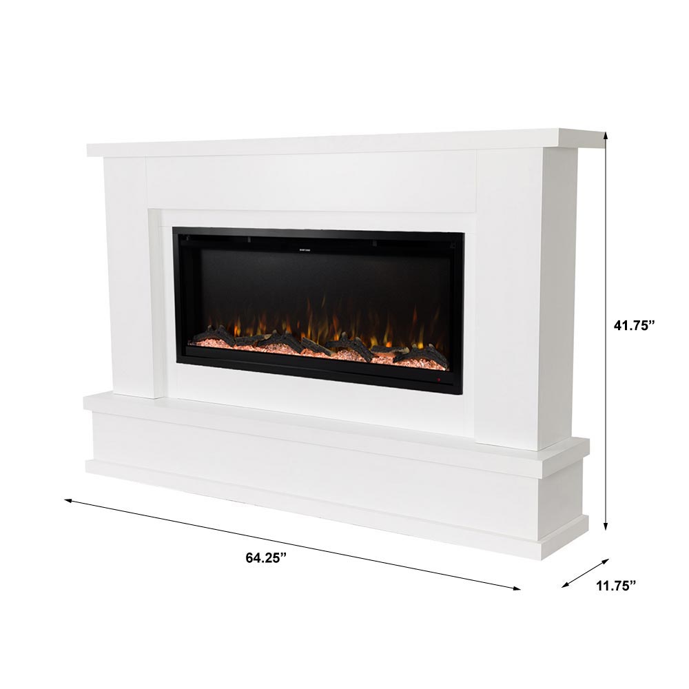 Patton White Linear Mantel Package PATTON-42-WHT
