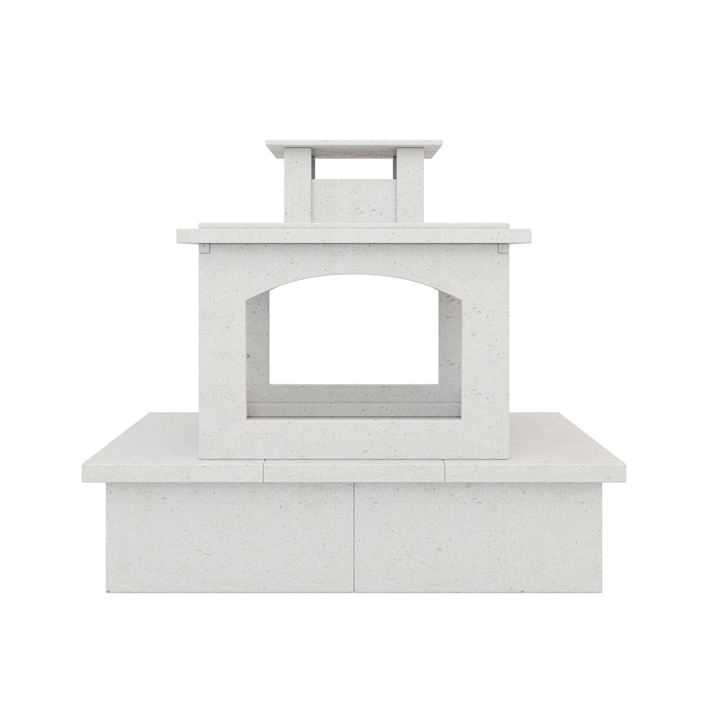 Modern Ember The Perfect Outdoor Fireplace ME-POF Limestone Finish