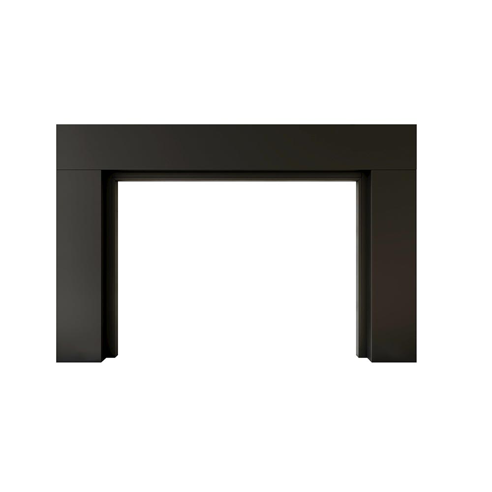 Sabine Wood Mantel Black Paint