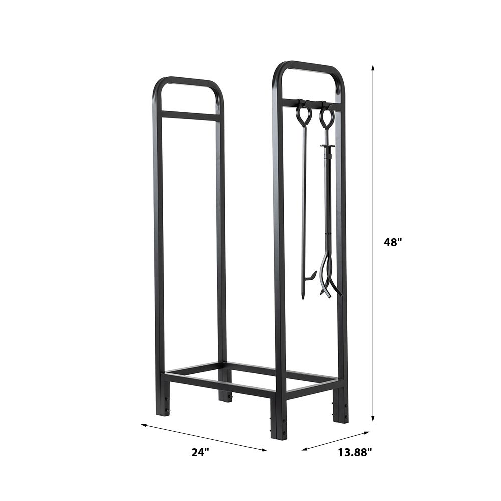 Sierra Mills 24-in Log Rack with Cover - A09057BK