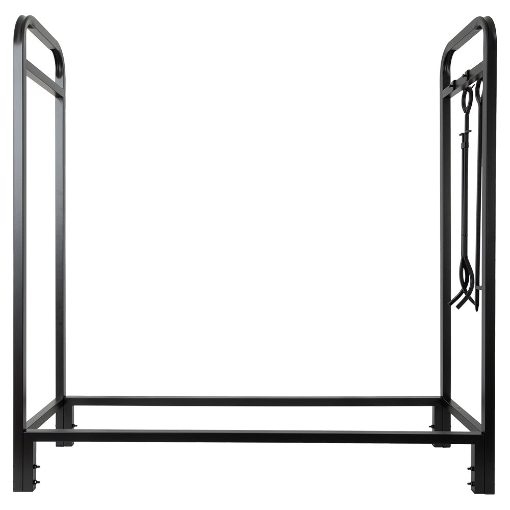 Sierra Mills 48-in Log Rack with Cover - A09058BK