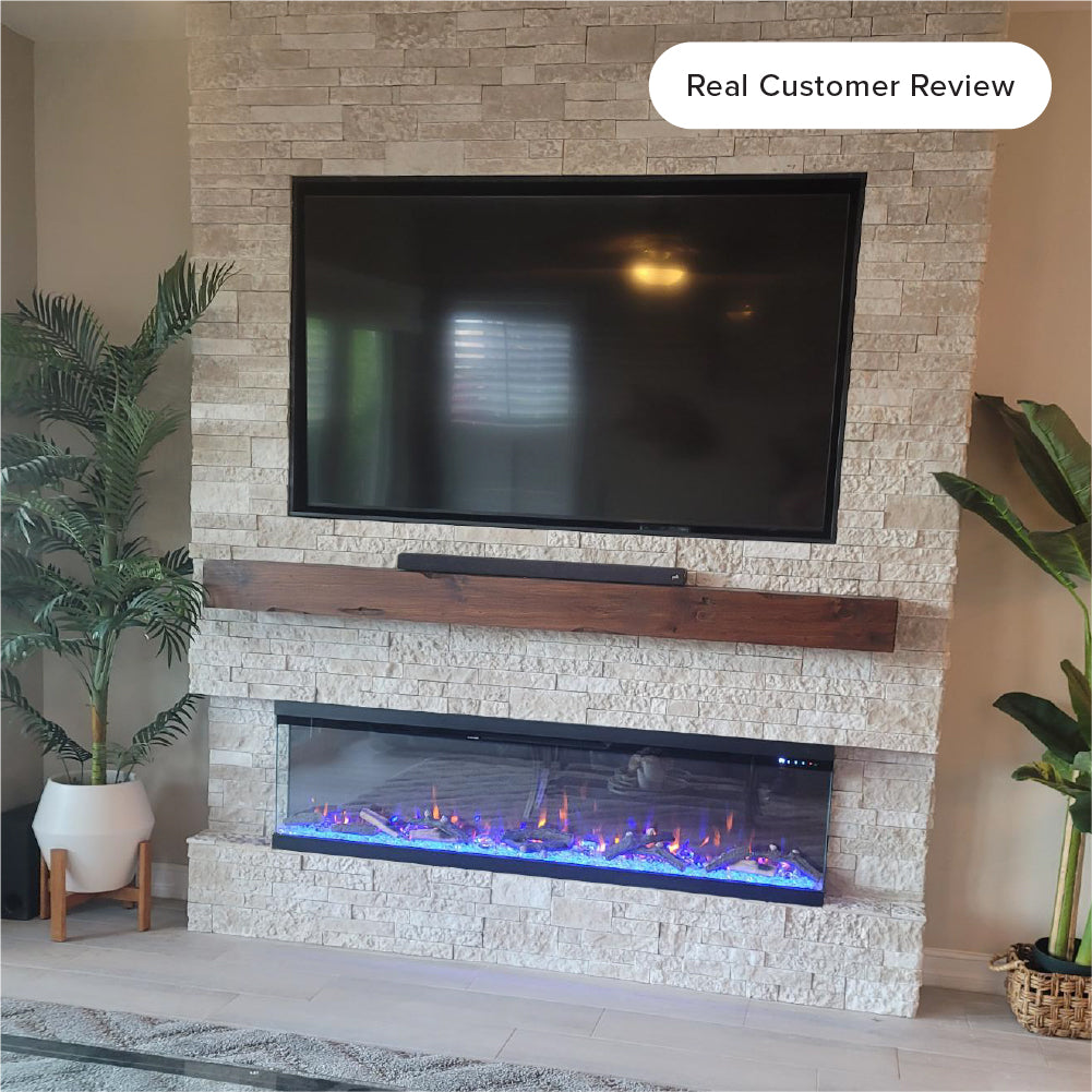 Customer Photo of Modern Ember Skyline 60-in 3-Sided Linear Electric Fireplace