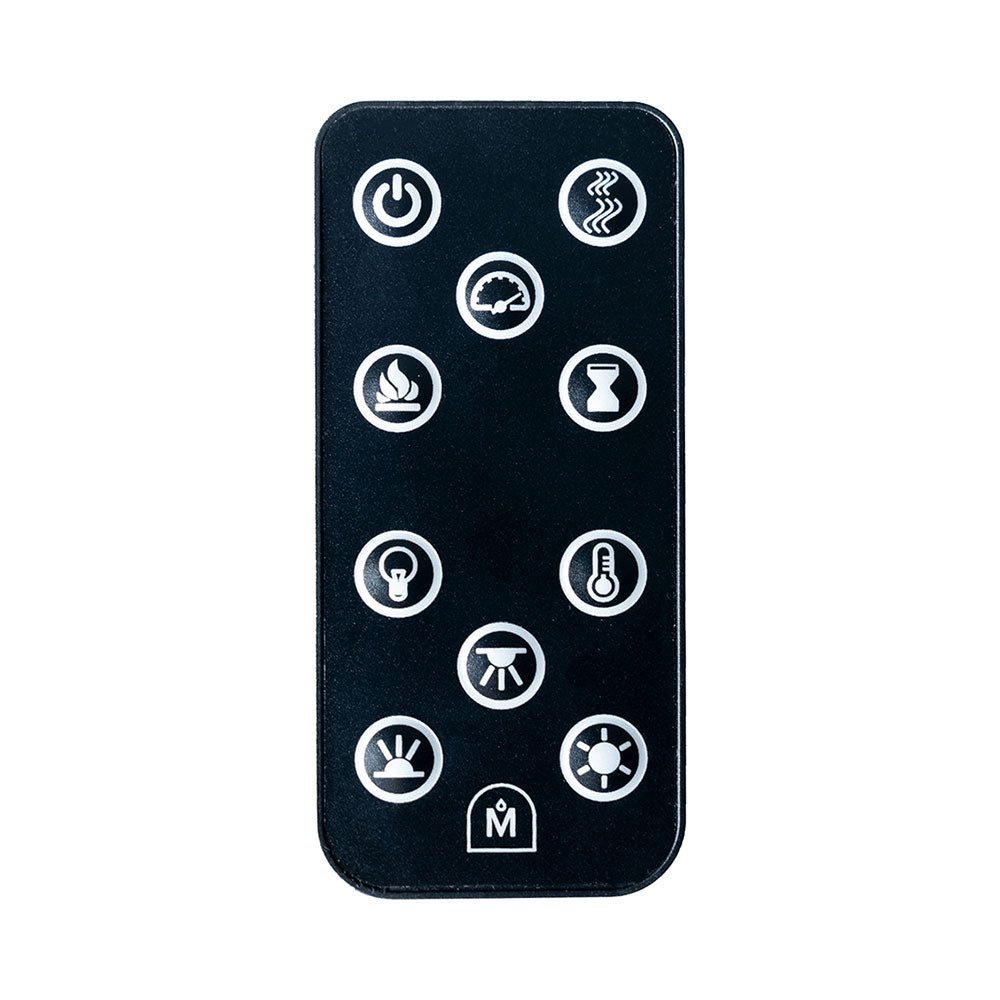 Modern Ember Skyline 50-in White Wall Mount Electric Fireplace ME-50-3SV-WHTSURR Remote