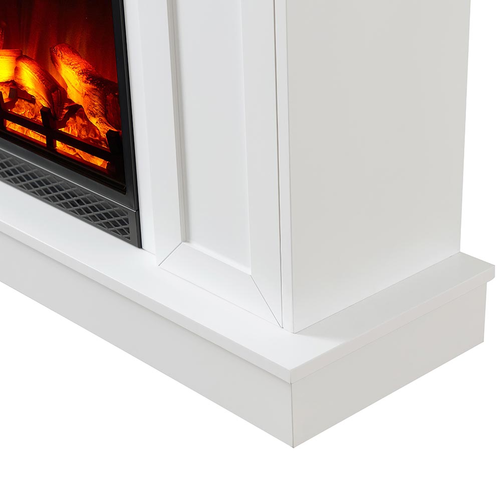 Tillary White Corner Mantel & 23-in Firebox ME-TILL-WHT-23