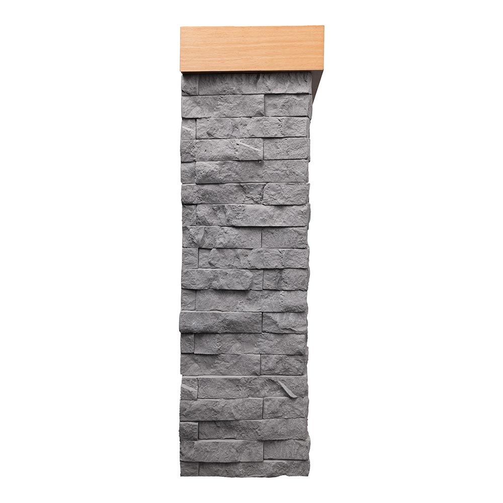 Wyman Linear Stone Mantel & 50-in Firebox ME-2408M-STN-50