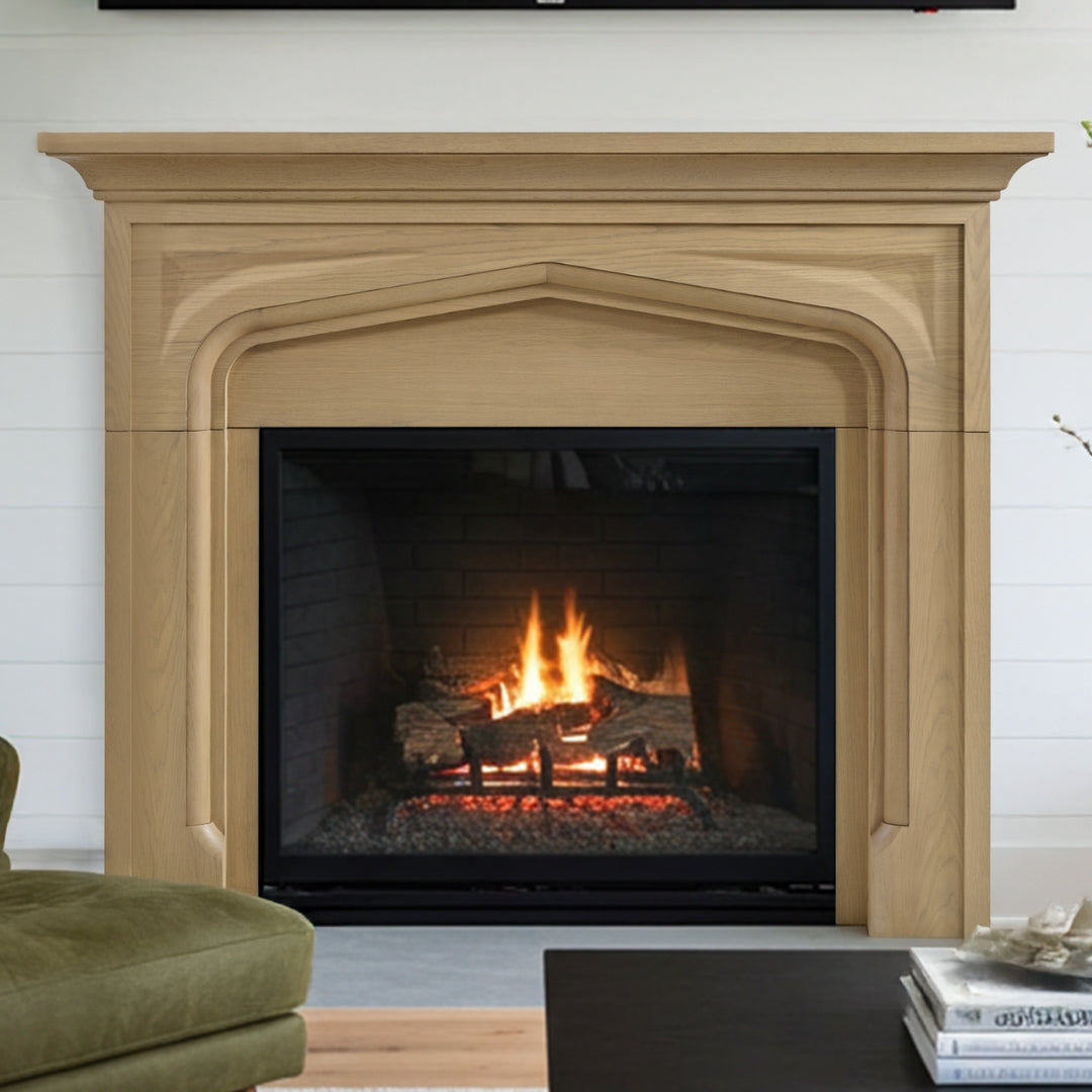 Serena 40x36 Opening Mantel Surround in Blonde