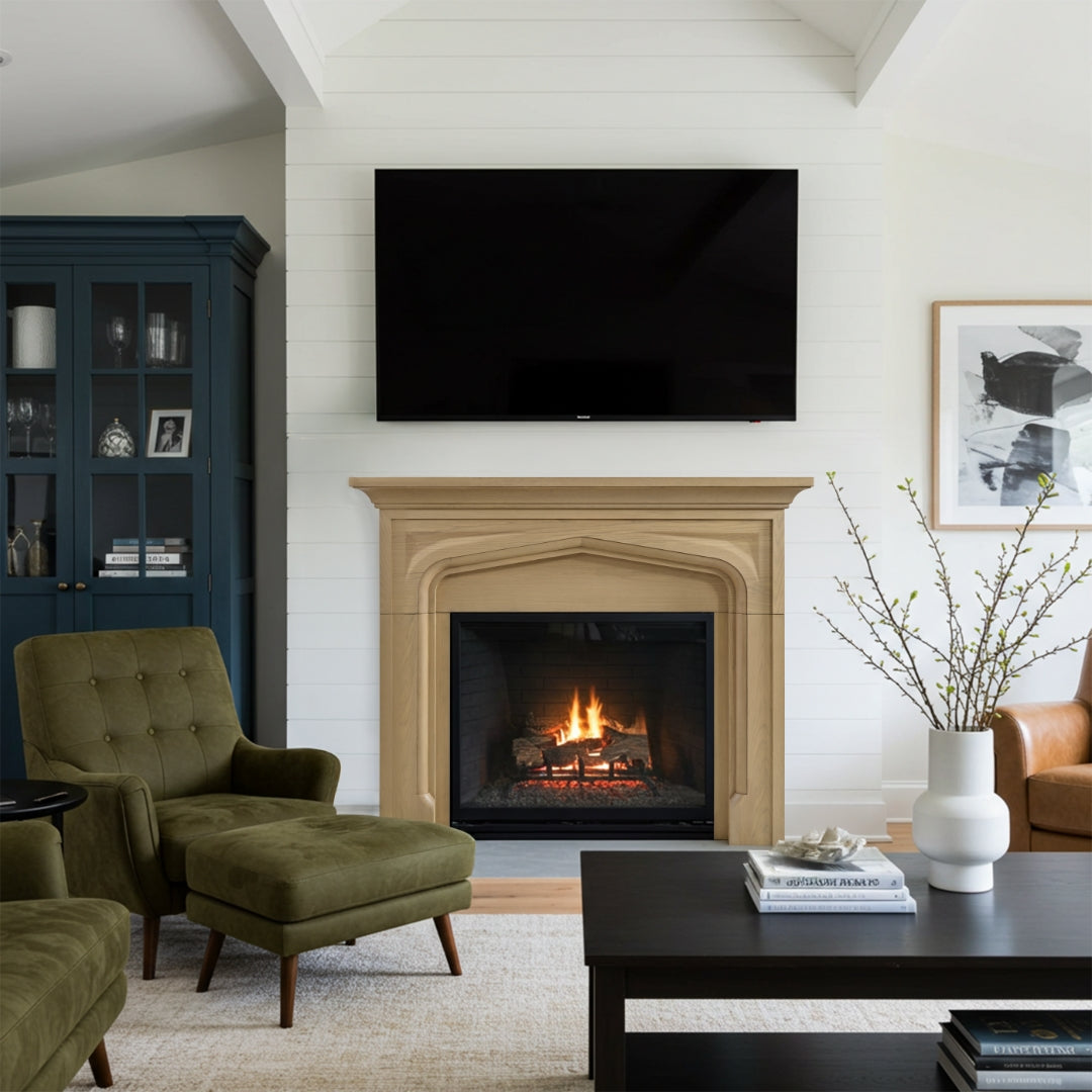 Serena 40x36 Opening Mantel Surround in Blonde