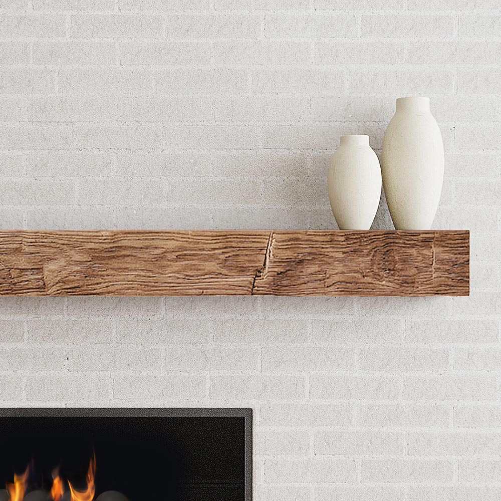 Ashcroft 72-in Concrete Mantel Shelf Shown in Forest