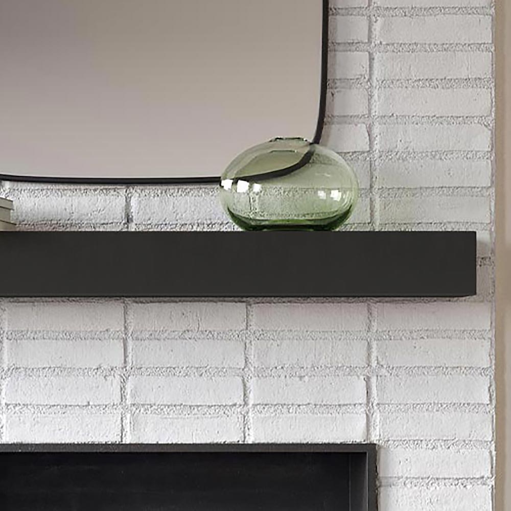 Everett 60-in Concrete Mantel Shelf Shown in Carbon