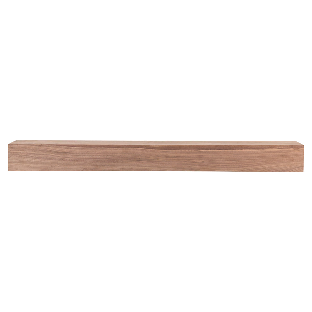 Walnut Creek 72-in Wood Mantel Shelf - Unfinished