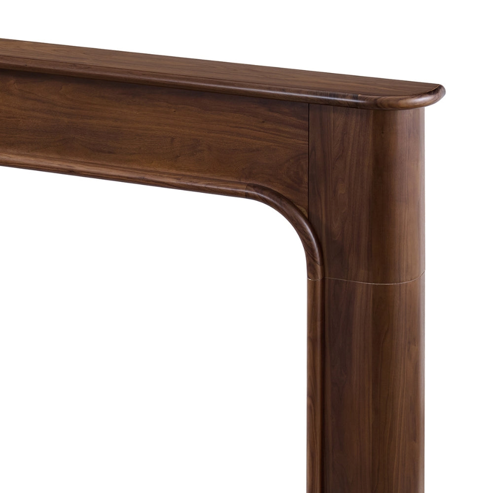 Close-up of  Willow Bend Mantel Surround in Walnut
