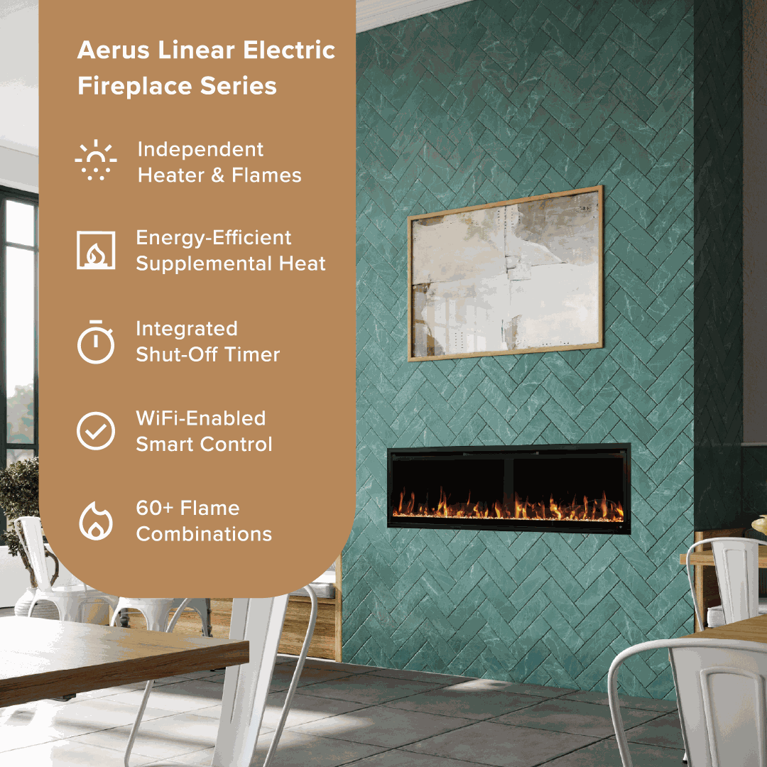 Aerus Slim Linear Electric Fireplace