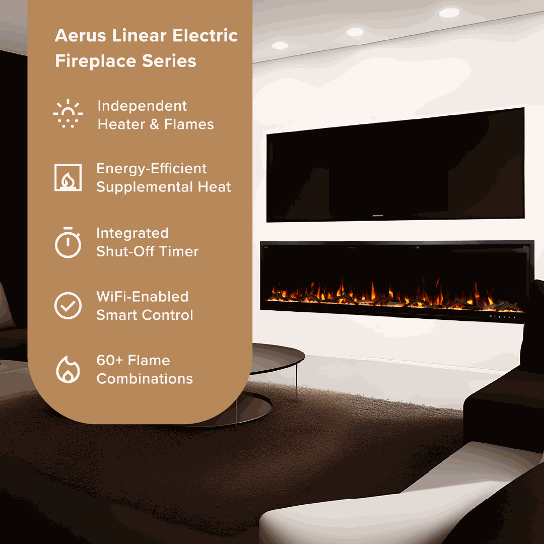 Aerus Slim Linear Electric Fireplace