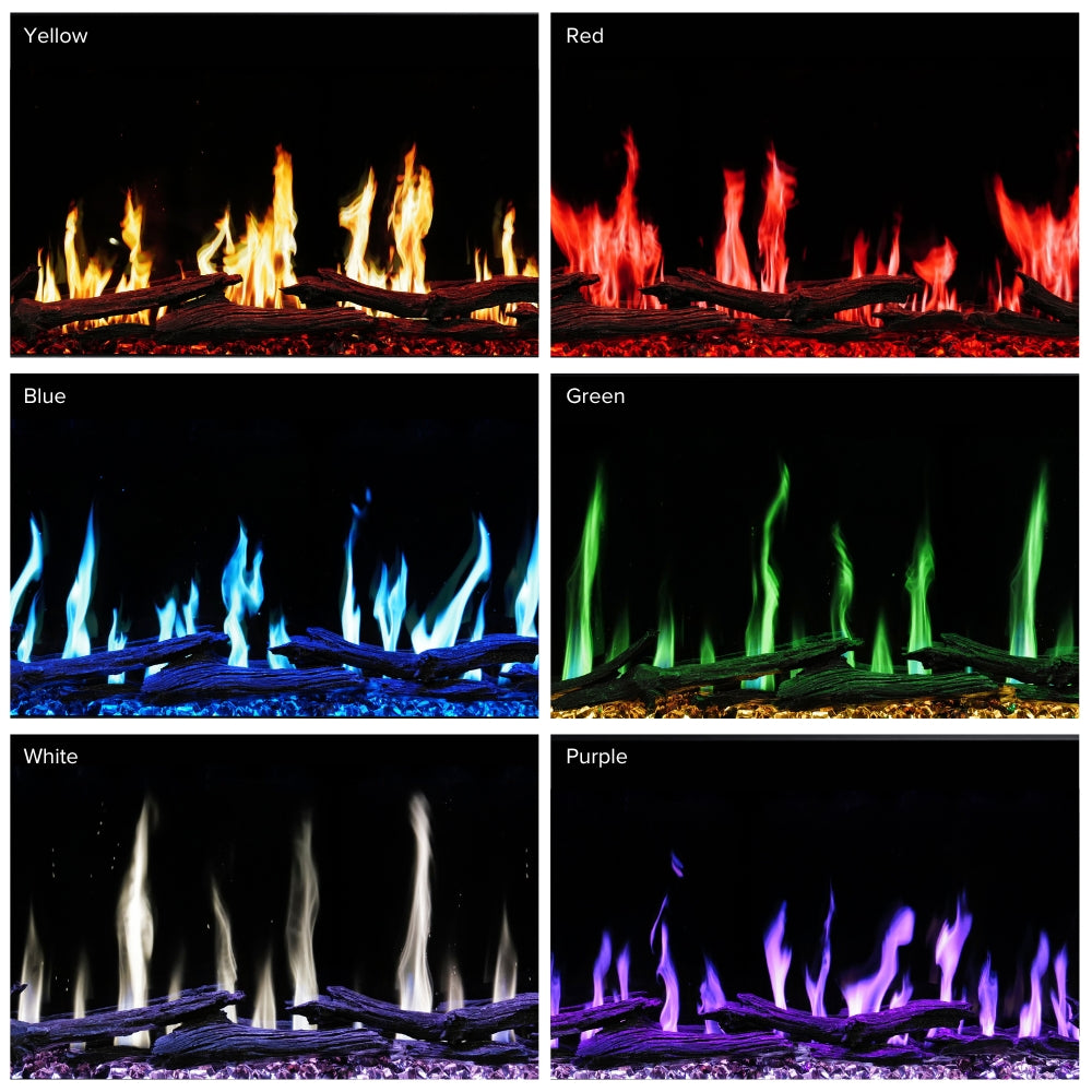 Flame Colors of Highmark Luxe LCD Electric Fireplaces