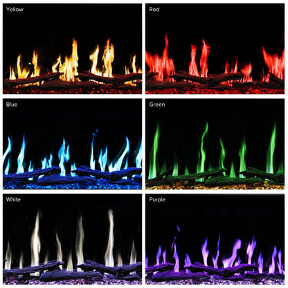 Flame Colors of Highmark Luxe LCD Electric Fireplaces