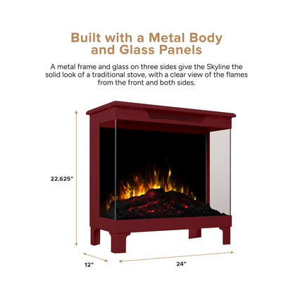 24" Skyline Smart 3-Sided Freestanding Electric Stove