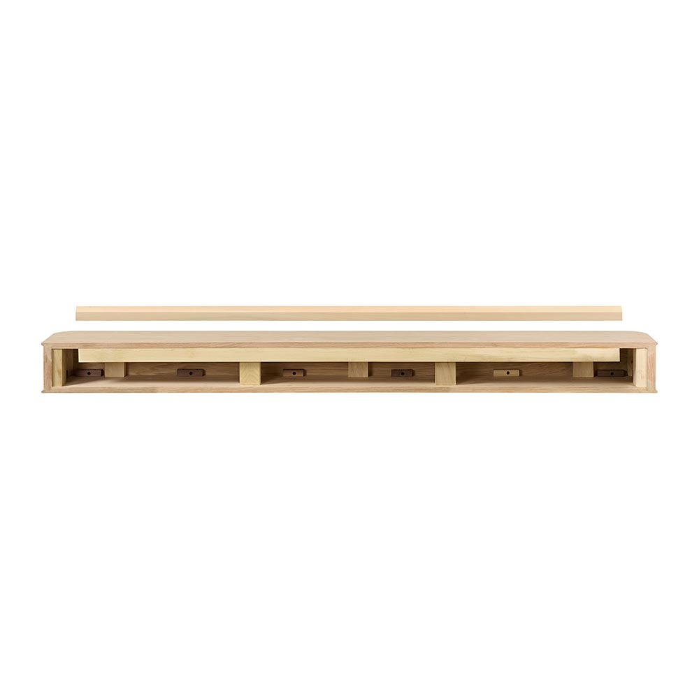 Alfama 72-in Reed Mantel Shelf Back View