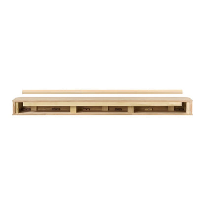 Alfama 72-in Reed Mantel Shelf Back View