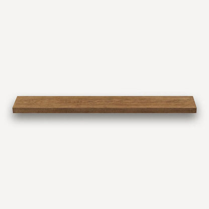 Alma 36-in White Oak Floating Shelf - Burnished Walnut Stain
