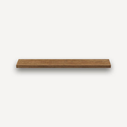 Alma 36-in White Oak Floating Shelf - Burnished Walnut Stain
